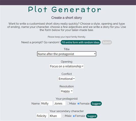 plot generator fantasy|story generator using my words.